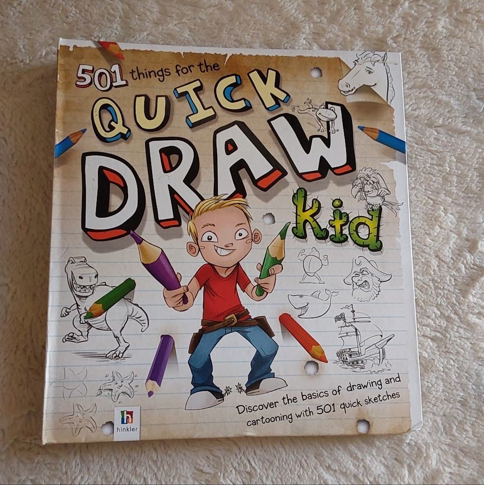 🌺 Hinkler Quick Draw Kid "Learn to Draw" Sketchbook